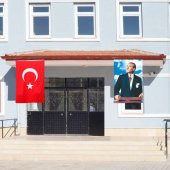 Atatürk Posteri ve Türk Bayrağı Raşel Kumaş 100x150 cm -2 - 1