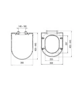 NKP Grande Thermoplast Yavaş Kapanan Tak-Çıkar Klozet Kapağı thumbnail 3