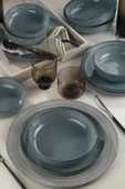 Kütahya Porselen Moderna Yemek Takımı Mavi 12 Parça 4 Kişilik MOD12Y1730P01 - 2