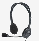 LOGITECH H111 STEREO KULAKLIK SİYAH 981-000593 - 1
