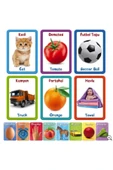 Türkçe Ilk 50-100 Bebek Eğitim Kelime Sözcük Kartı Oyun - 3
