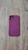 İPHONE 12 PRO KILIF İÇİ KUMAŞ KAPLAMALI FANATİK BORDO - 1