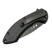 4215 Kırmızı Kamp Çakı 20cm- Yarı Otomatik, Oluklu - 1