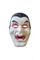 CADILAR BAYRAMI HALLOWEEN BEYAZ EKONOMİK VAMPİR MASKE - 1