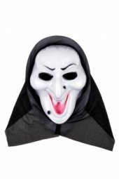 CADILAR BAYRAMI HALLOWEEN BEYAZ EKONOMİK CADI MASKE - 1