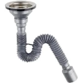Çöpmak Kapalı Körüklü Evye Sifonu 50 mm - 1