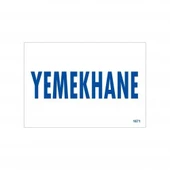 Yemekhane Uyarı Levhası 17,5x25 KOD:1671 - 1
