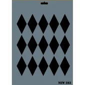 Rich New Seri N-283 Stencil 35x25 cm - 1