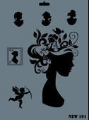 Rich New Seri N-191 Stencil 35x25 cm - 1