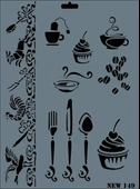 Rich New Seri N-149 Stencil 35x25 cm - 1