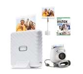 Fujifilm Instax Wide Link Beyaz Akıllı Telefon Yazıcısı + Pal Beyaz Dijital Kamera Seti - 1