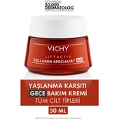 Vichy Liftactiv Collagen Specialist Yaşlanma Karşıtı Gece Bakım Kremi 50 ml - 1