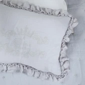 Karaca Home Royale Gri %100 Pamuk Müslin Nakışlı Private Bebek Yorgan Seti - 3