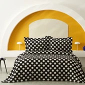 Karaca Home Point Tek Kişilik Yatak Örtüsü Black - 1