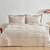 Karaca Home Karaca Home Hazel Çift Kişilik Yatak Örtüsü Takımı Taş - 1