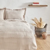 Karaca Home Karaca Home Hazel Çift Kişilik Yatak Örtüsü Takımı Taş - 2