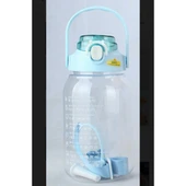 Motivasyon Su Matarası Yeni Nesil Şeffaf Askılı 1.6 Litre MAVİ Yeni Nesil Şeffaf Askılı 1.6 Litre - 1