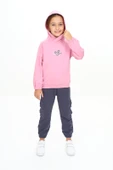 Toontoy Kız Çocuk Trend Of Fashıon Baskılı Kapüşonlu Eşofman Takım - 8
