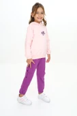 Toontoy Kız Çocuk Trend Of Fashıon Baskılı Kapüşonlu Eşofman Takım - 3