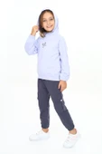 Toontoy Kız Çocuk Trend Of Fashıon Baskılı Kapüşonlu Eşofman Takım - 12