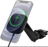 Onetap Magfit Airvent Araç Tutacağı Magsafe Kablosuz Şarj Cihazı Iphone 14/13/12 Serisi Ile Uyumlu - 3