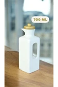 Liliy 700 Ml Bambu Kapaklı Porselen Yağlık  Yağdanlık Sirkelik 101697 thumbnail 1