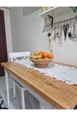 Yuvarlak 26 Cm Ayaklı Meyvelik 700696 Dekoratif Hasır Sunumluk - 4