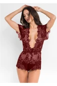 my cherie Dantelli Şık Mini Ev Giyim Tulum Gecelik - 1