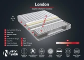 Niron London Yatak 200x200 cm Çift Kişilik Paket Yaylı Alev Geciktiricili Kral Dairesi Yatağı thumbnail 4