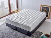 Niron London Yatak 200x200 cm Çift Kişilik Paket Yaylı Alev Geciktiricili Kral Dairesi Yatağı thumbnail 1