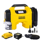 STANLEY SXVI02001A 12Volt/18Volt 2Ah Li-ion Şarjlı 160 PSI Dijital Basınç Göstergeli Lastik & Yatak Şişirme Pompası + Araç Süpürgesi + Led Lamba thumbnail 1