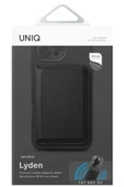 Standlı Magnetic Lyden DS Vegan Deri Kartlık Kimlik/Ehliyet/Kredi Kartı Taşıyıcı Cüzdan RFID Koruma  BLACK - 4