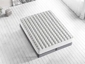 Niron London Yatak 200x200 cm Çift Kişilik Paket Yaylı Alev Geciktiricili Kral Dairesi Yatağı thumbnail 3