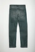 Kadın Yırtık Deyaylı Likralı Jean Pantolon Haki - 5