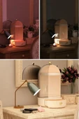Glow Vitrin 360 Döner Standlı Çekmeceli Raflı Hazneli Makyaj Kozmetik Organizer - 4