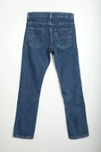 Erkek Regular Fit Normal Kesim %100 Pamuk Koyu Mavi Jean Pantolon - 7