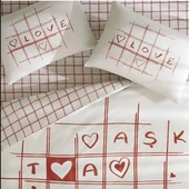 Taç Glow Parlayan Çift Kişilik Nevresim Takımı Romenta Kırmızı thumbnail 5