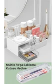 Multix Hediyeli Make-up 2 Çekmeceli Makyaj Düzenleyici Set-1 Adet Makeup Organizer+1 Adet Multix - 1