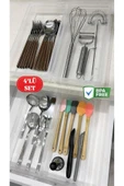 4 Adet Bade XL Çekmece İçi Bıçaklık & Kaşıklık Organizer Kepçe Spatula Düzenleyici Kutu - 1