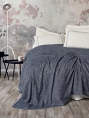 Cotton Box Embrova Şönil Çift Kişilik Yatak Örtüsü/Pike Takımı Loom Lacivert - 1