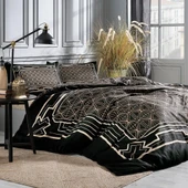 Özdilek Çift Kişilik Saten Nevresim Takımı SoftLife Siyah Art Deco - 1