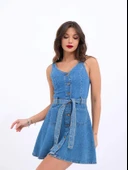 6208 KOT ELBİSE-MAVİ - 3