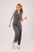 Havuç Kesim Gri Pantolon - 2
