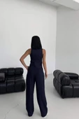 Şal Yaka Düğmeli̇ Yelek - 4