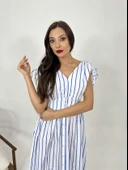 5486 ELBİSE-BALTİMORE ÇİZGİLİ - 5
