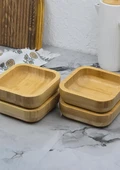 Bambu Kase Seti - 4lü Kase Takımı - 260 ML, 14 CM - 4 Parça - 2