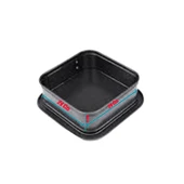 Kelepçeli Pasta Ve Kek Kalıbı Altı Çıkabilen  Kare 24x24x8 CM thumbnail 2