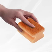 Everklean Oluklu Turuncu Tırnak Korumalı Bulaşık Süngeri 10'lu - 4