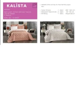 BRİLLANT 43190 KALİSTA YATAK ÖRTÜSÜ TAKIMI - JAKAR ÖRME 3 PARÇA - 2
