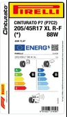 Pirelli 205/45 R17 88W XL Cinturato P7C2 RFT * Oto Yaz Lastiği (Üretim: 2024) thumbnail 4